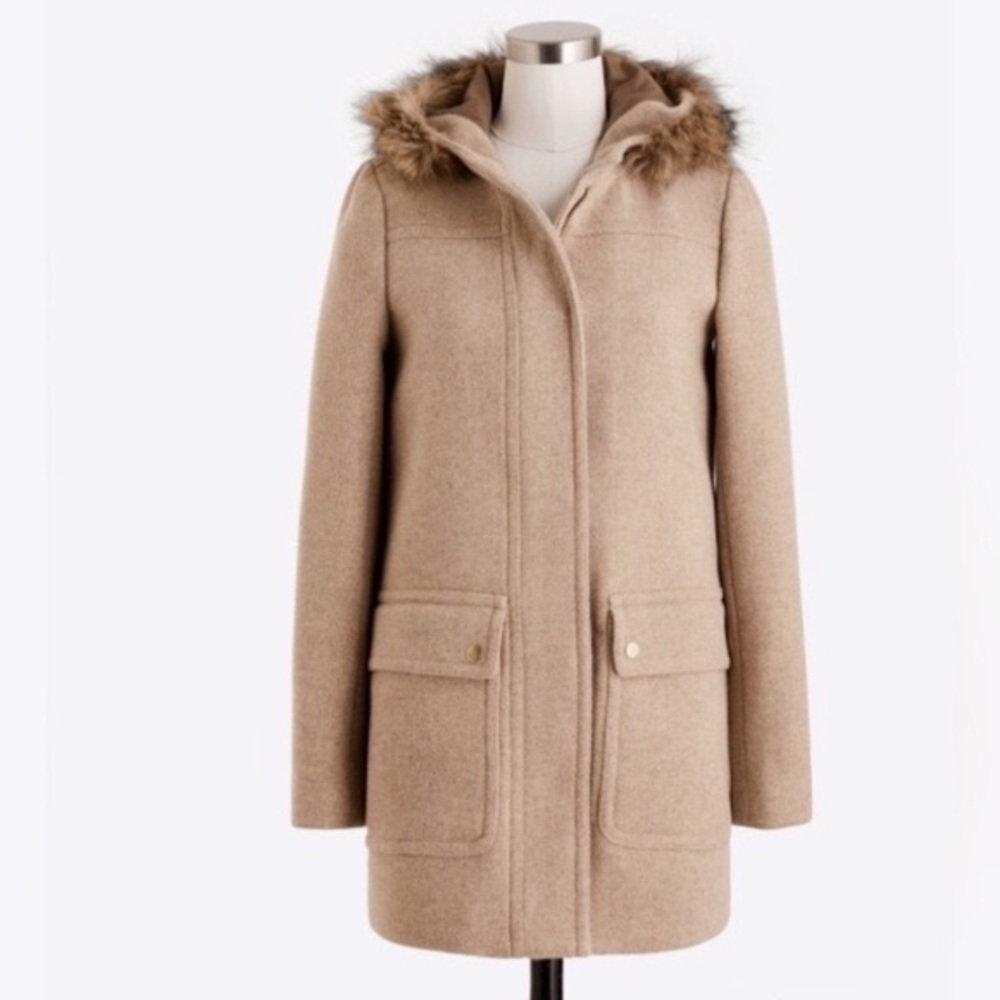 J Crew Factory Vail Parka | Heather Stone | Size 6